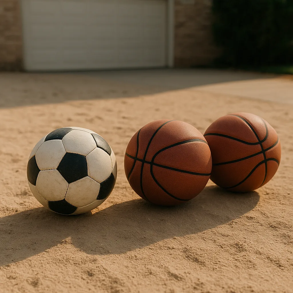 On a Sandy Driveway