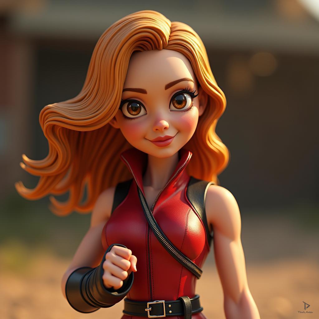Amy Coney Barrett as Claymation Street Fighter