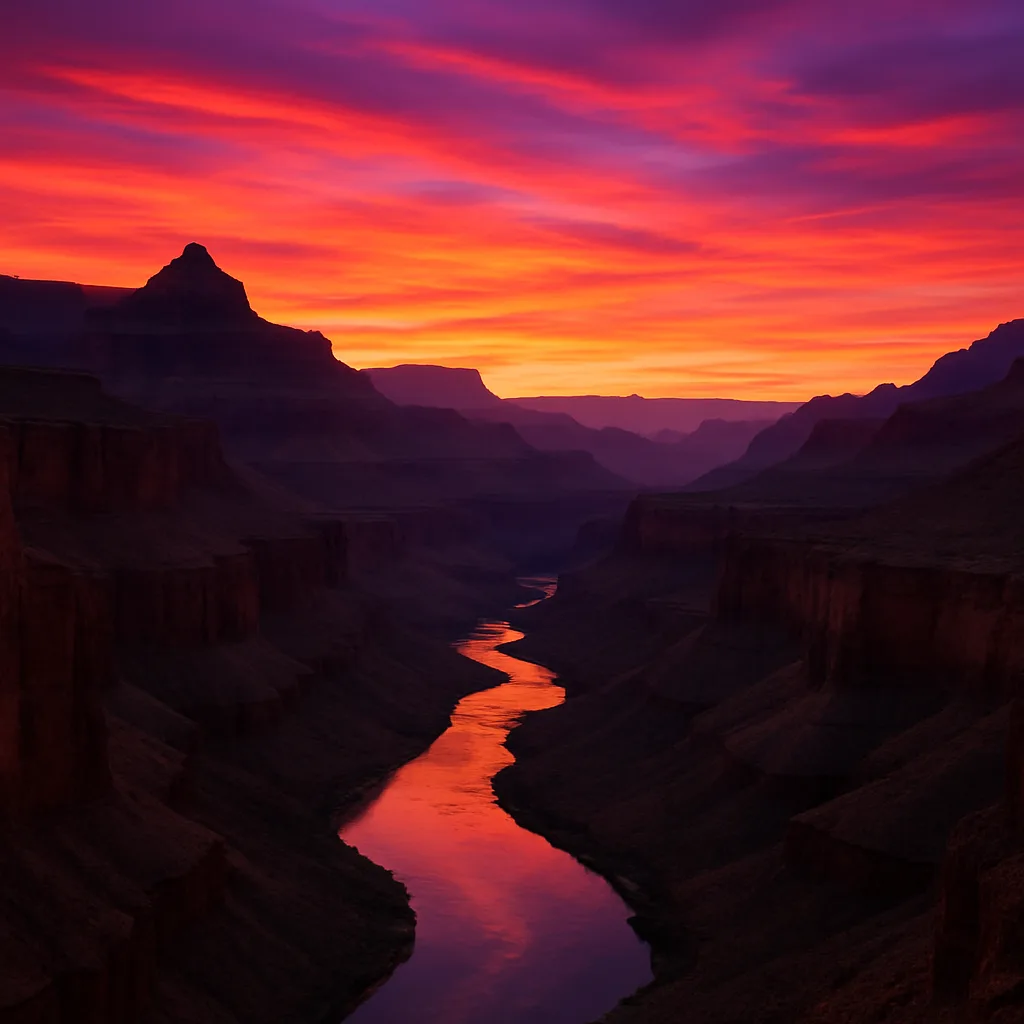 Captivating Image Showcasing the Vibrant Hues of Twilight