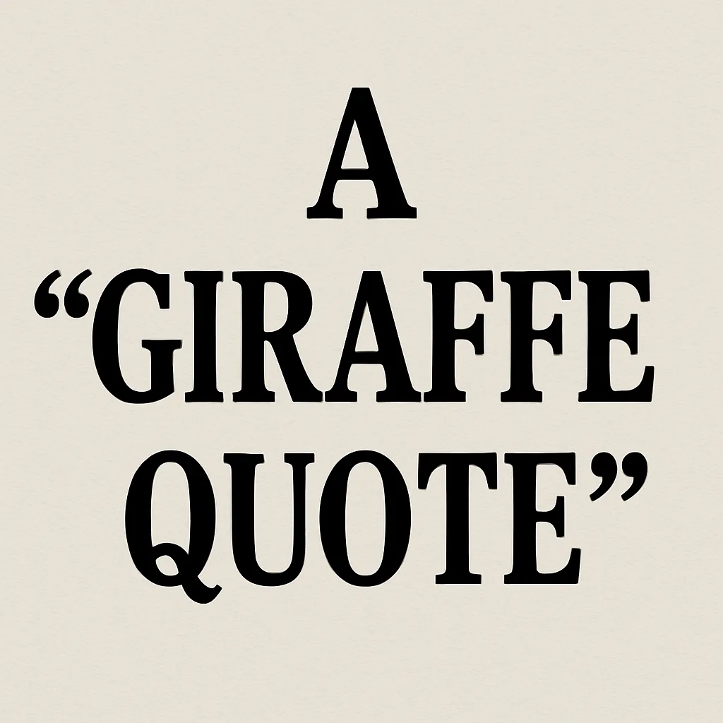 Write a Three-word Sentence About Giraffes