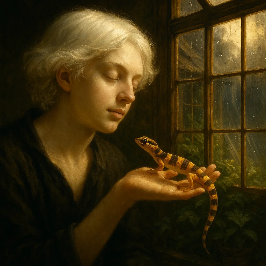 Young Adult with Very Fair Pale Skin