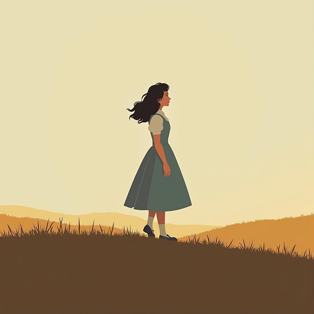 Dorothy Gale Gazing at Minimalist Skies