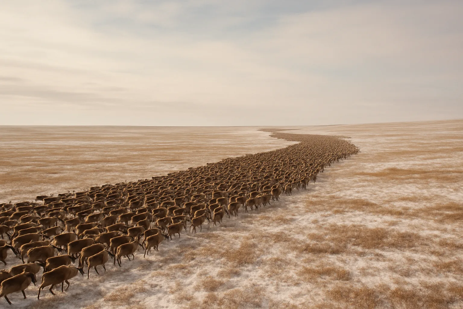 Immense Herd of Caribou