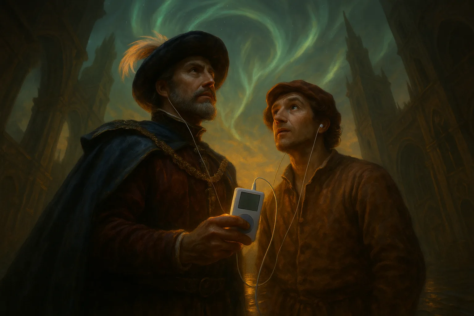 Regal Explorer and a Renaissance Everyman Share a White IPod