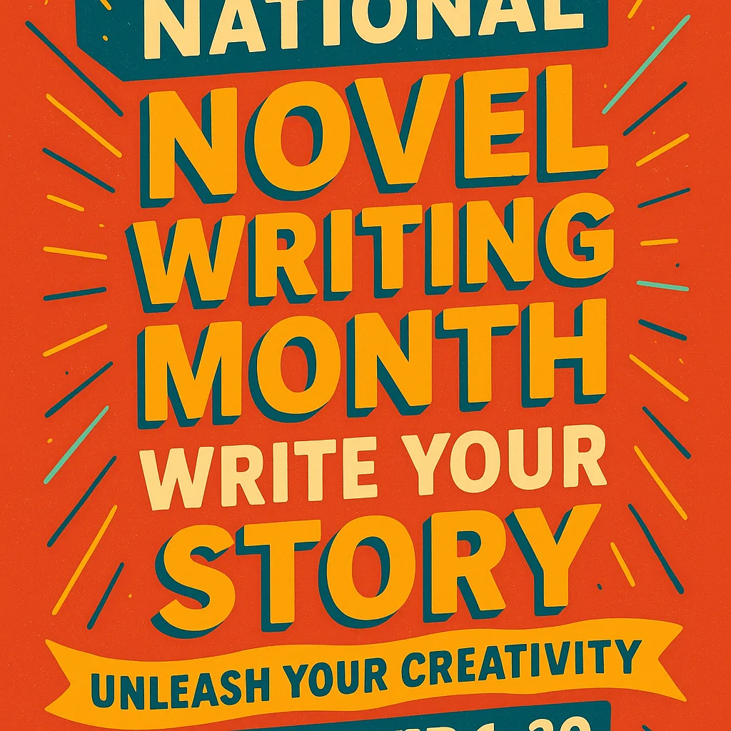 Energetic and Lively Graphic to Encourage Writers Across the Country