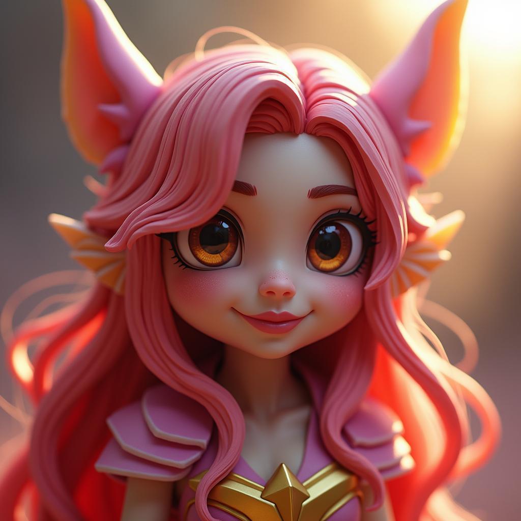 Star Guardian Reborn in Whimsical Clay