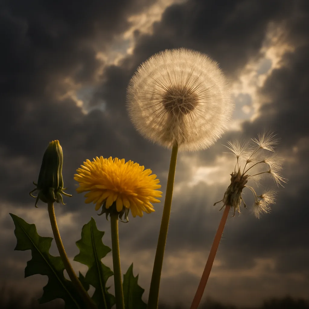 Against Dramatic Volumetric Clouds Pierced by God Rays