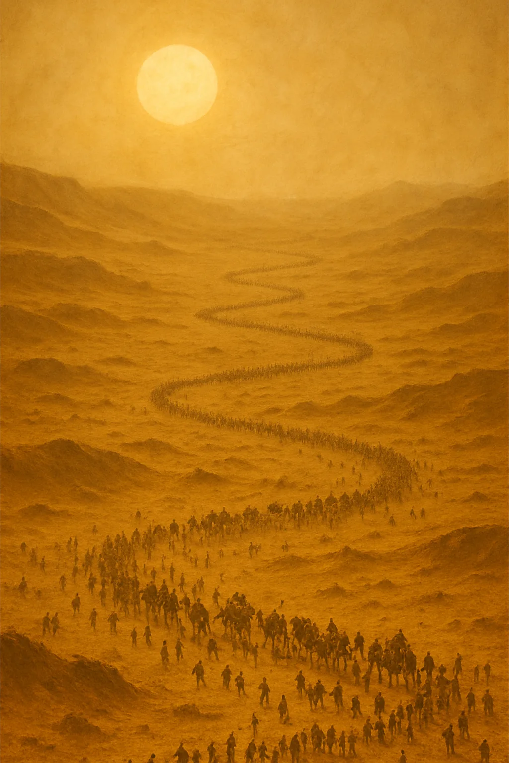 Sprawling Caravan of Innumerable Tiny Figures