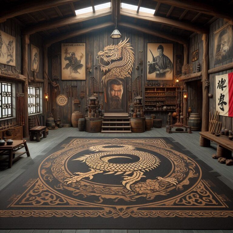 Large Rustic Kung Fu Dojo Design