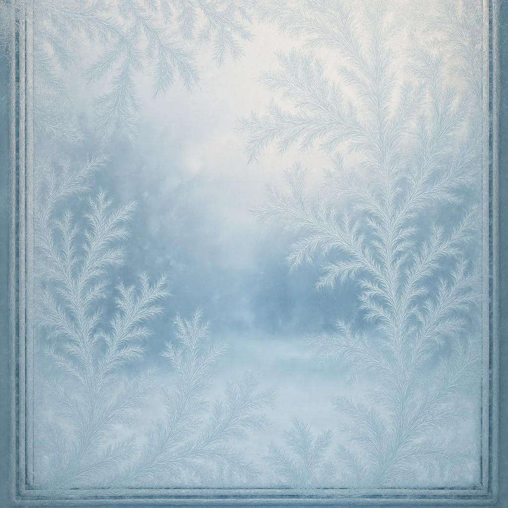 Window Coated in Frost