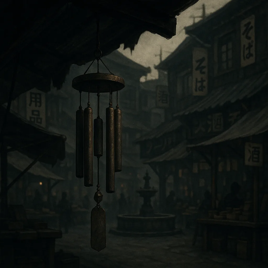Bustling Village Square