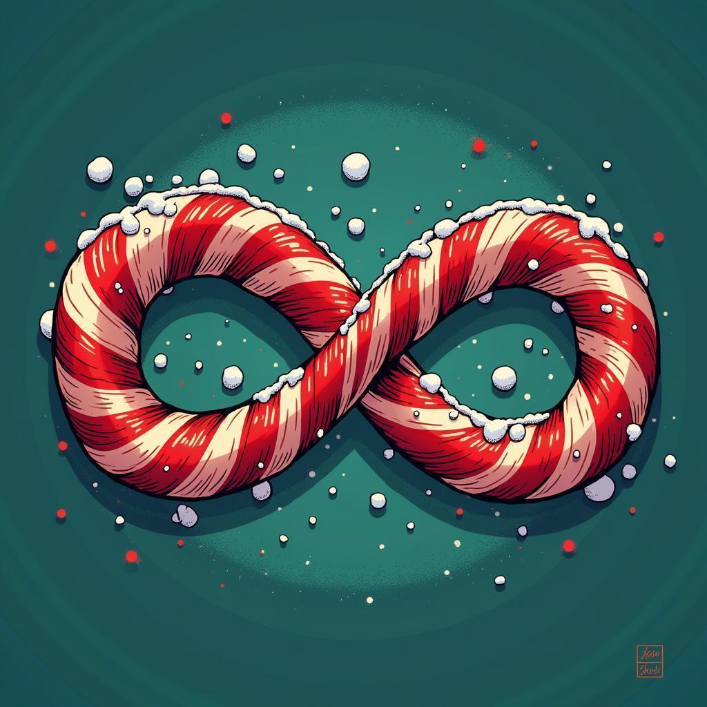 Festive Infinity Ribbon Manga Shop Logo