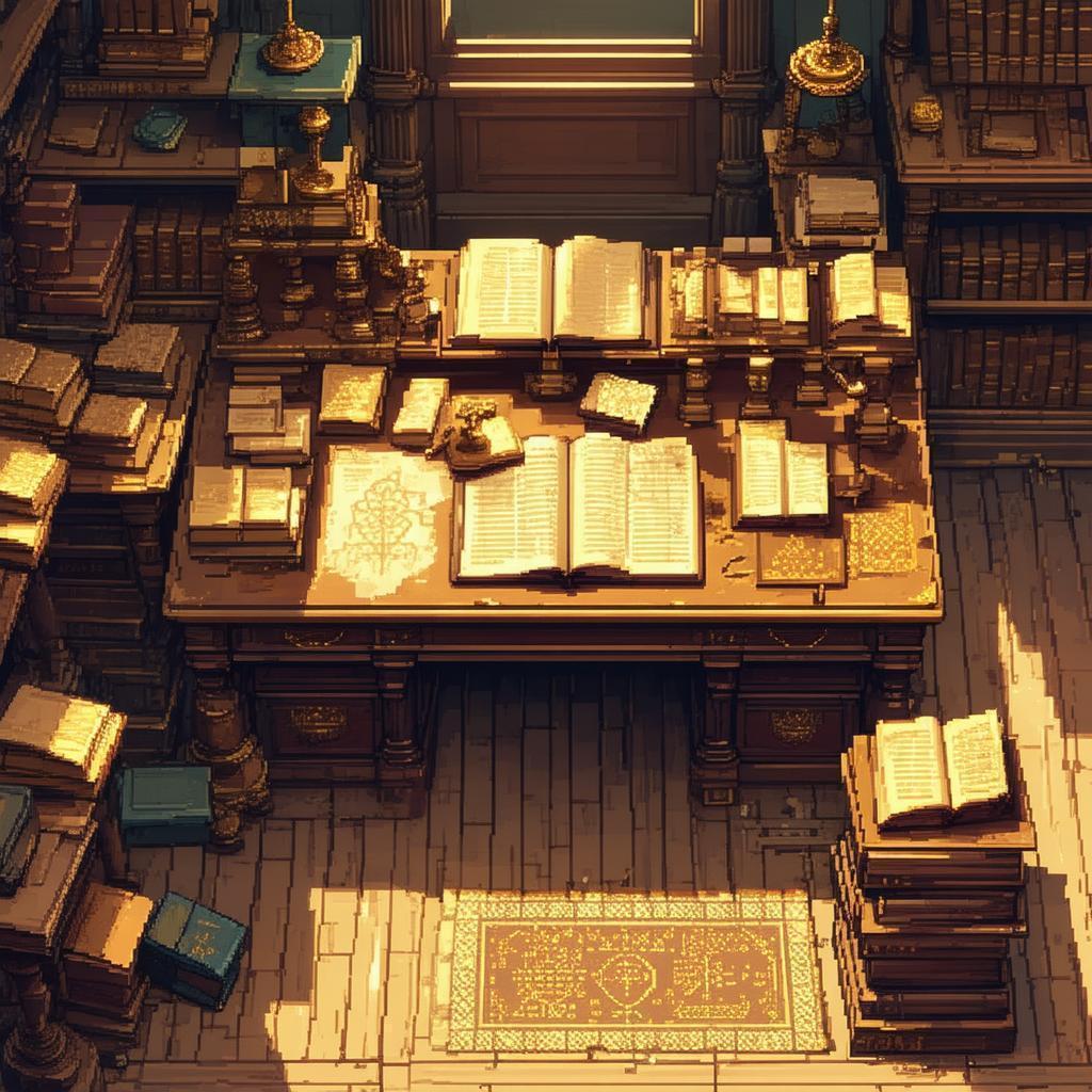 Pixel Professor's Office of Dusty Tomes