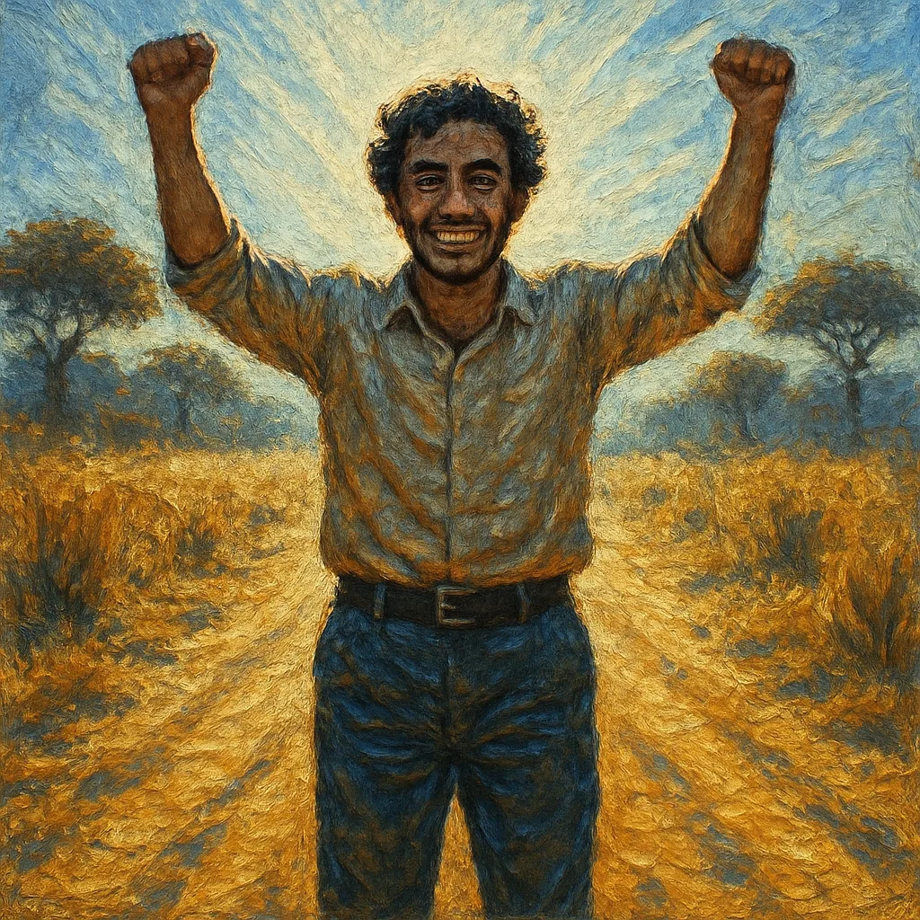 Person of Middle Eastern Descent with Wavy Hair