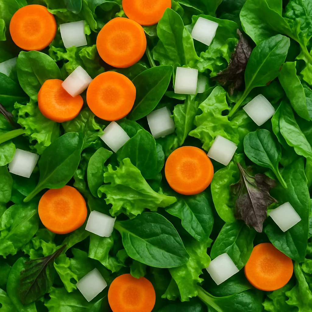 Crisp Salad Made with Finely Sliced Carrots