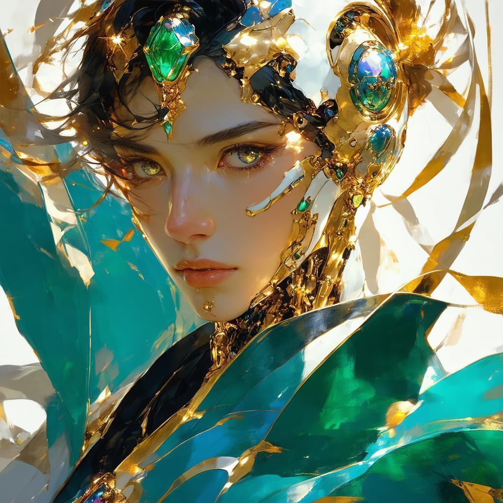 Opal Cyborg Shinobi in Baroque Splendor