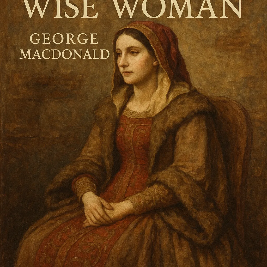 Seated Figure Wearing a Medieval-style Dress Adorned with Fur