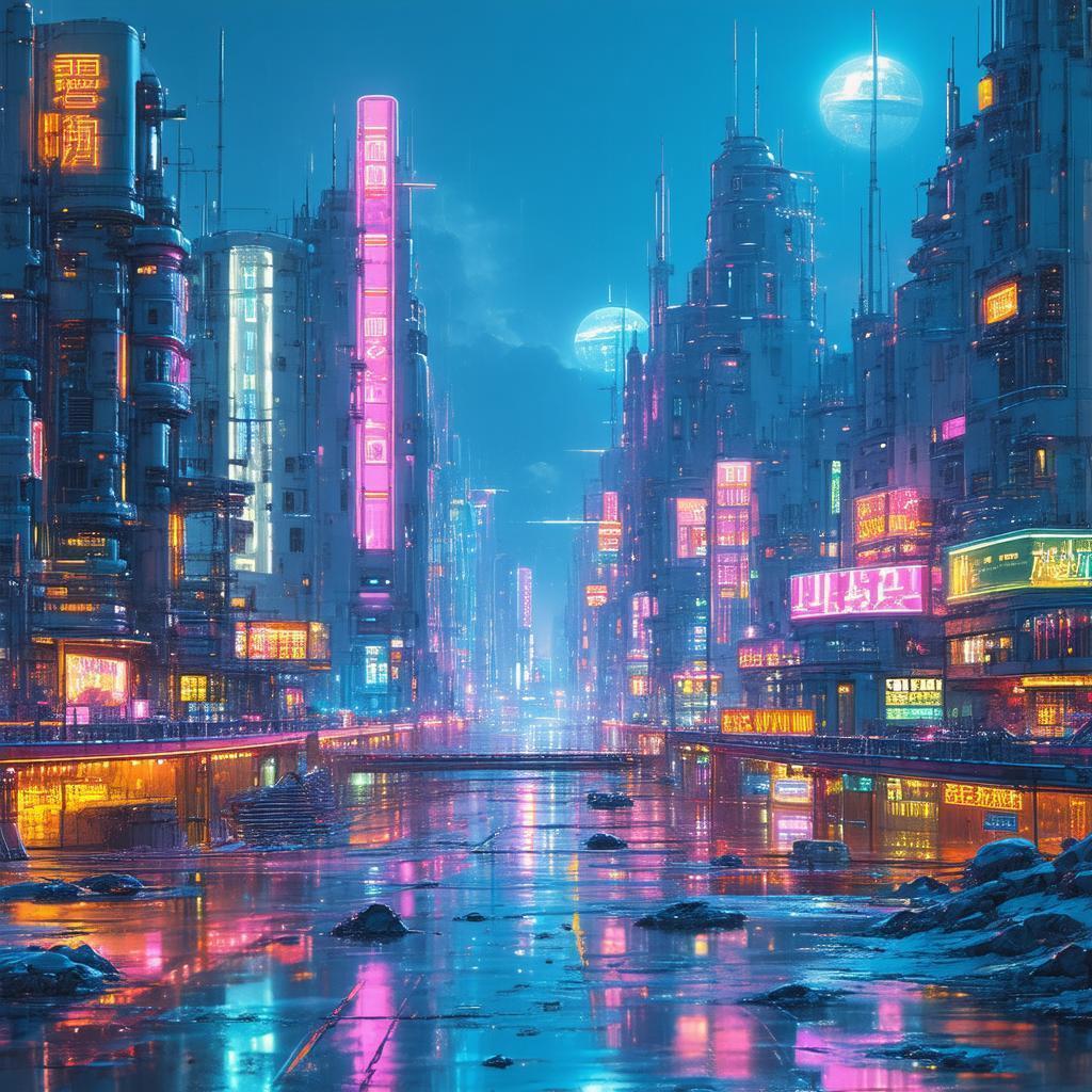 Stories Unfolding in Neon Lit Streets