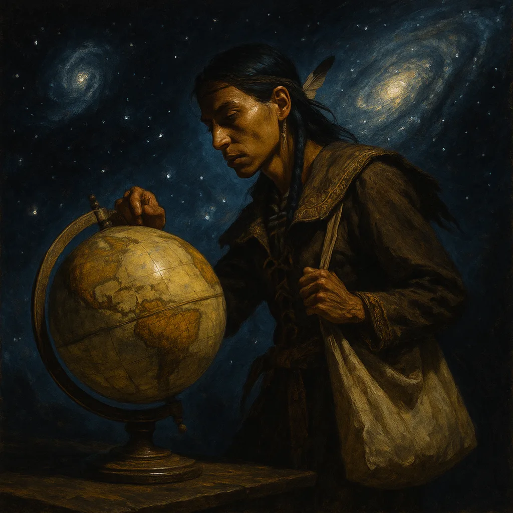 Slim Figure of Indigenous Native American Descent