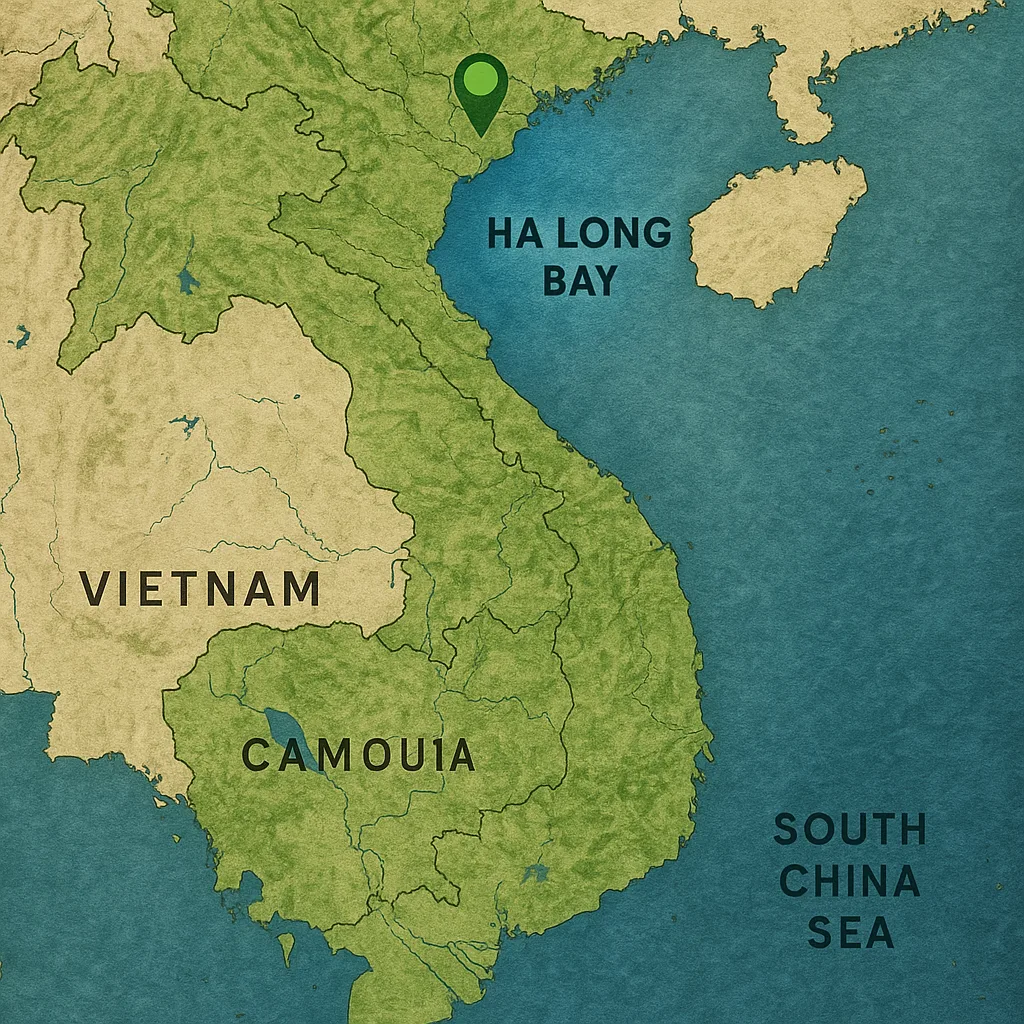 Comprehensive Map of Vietnam That Features Ha Long Bay