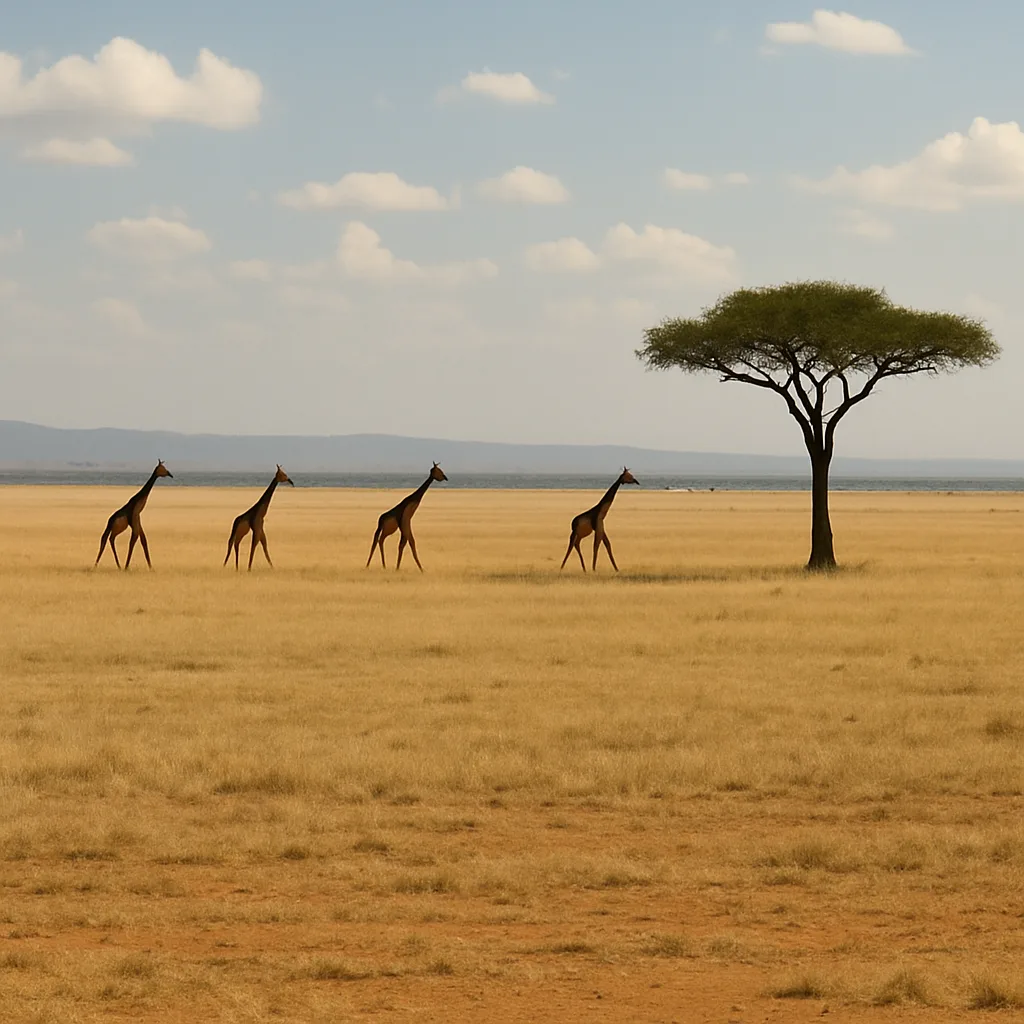 Few Distant Giraffes