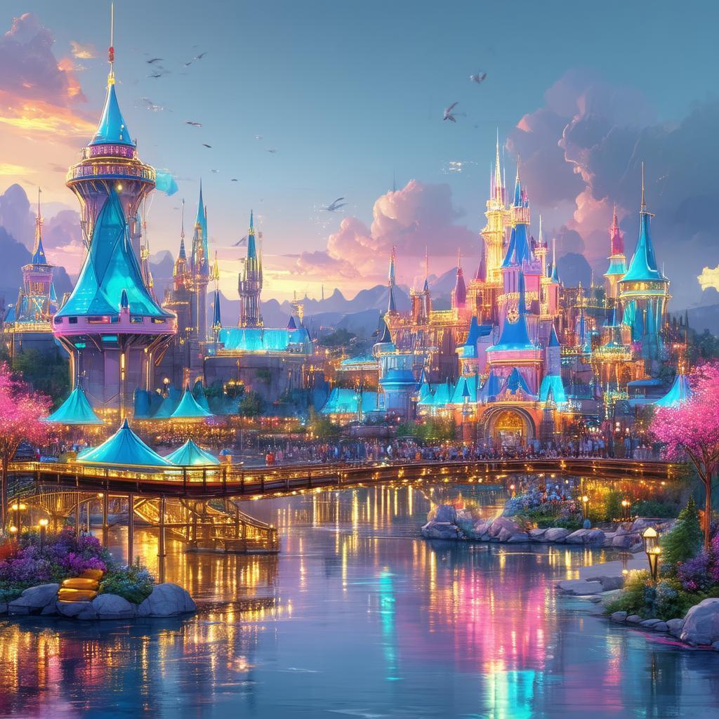 Glowing New Disney Park of the Future