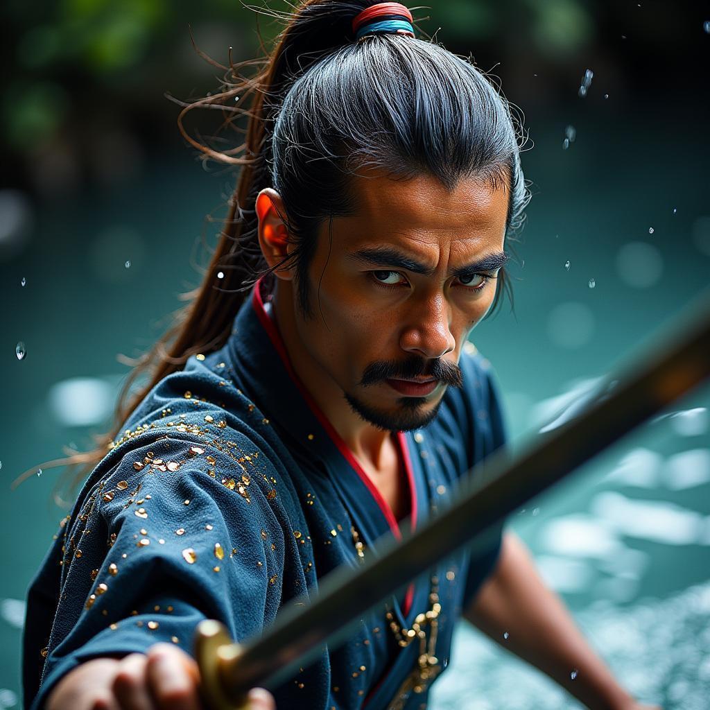 Samurai Water Swordsman on Ektar Film
