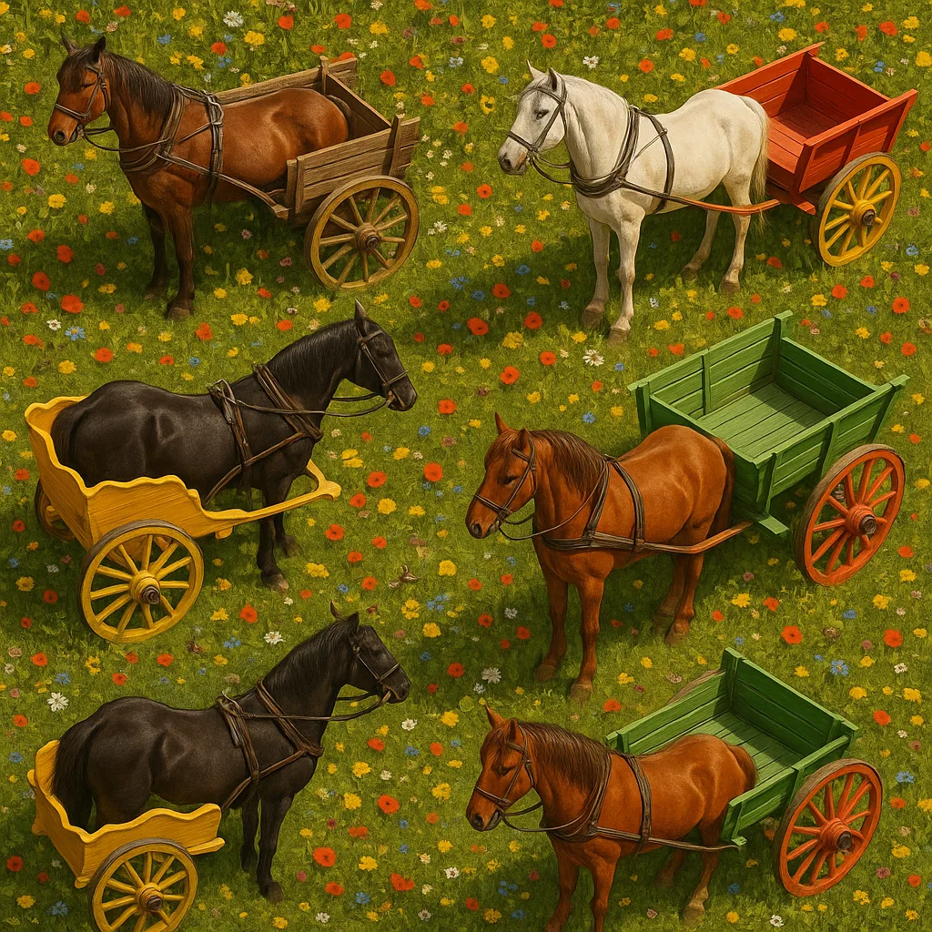 Diverse Horse Carts