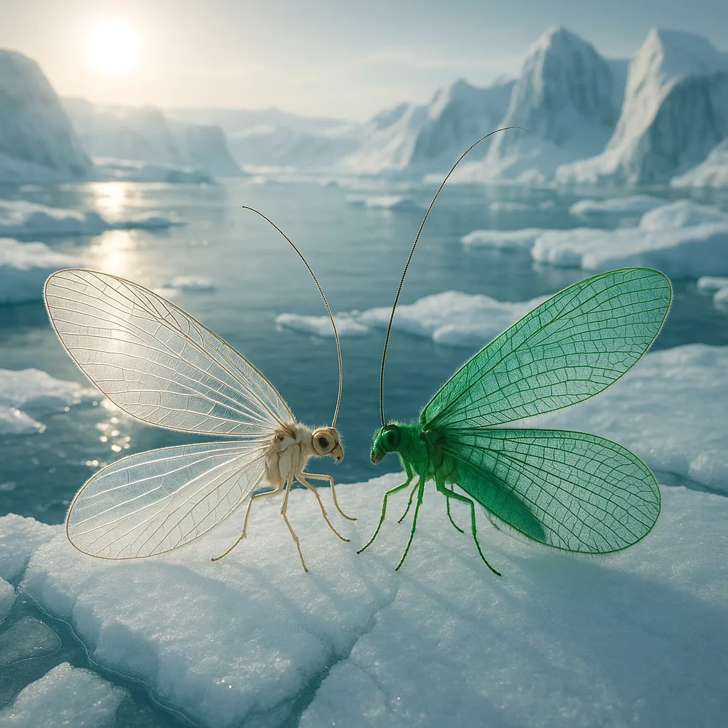 Under a Pale Sun Illuminating Arctic Ice Floes