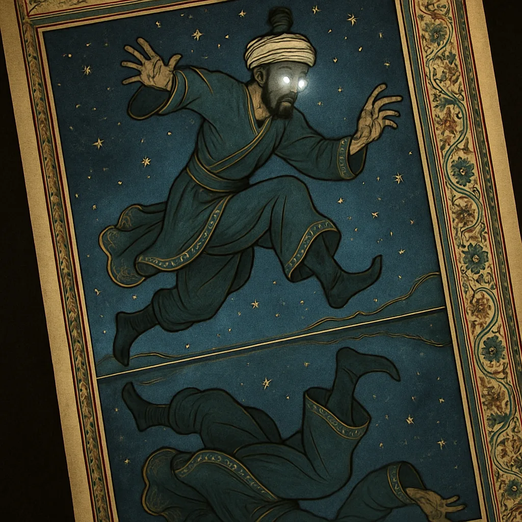 Middle Eastern Figure with Glowing Eyes