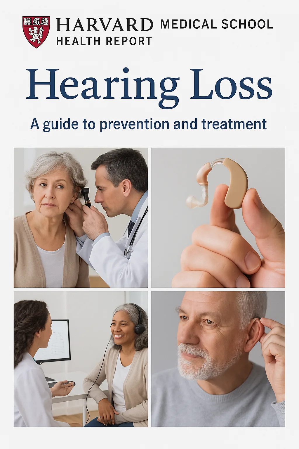 Health Report Cover from Harvard Medical School Titled "Hearing Loss