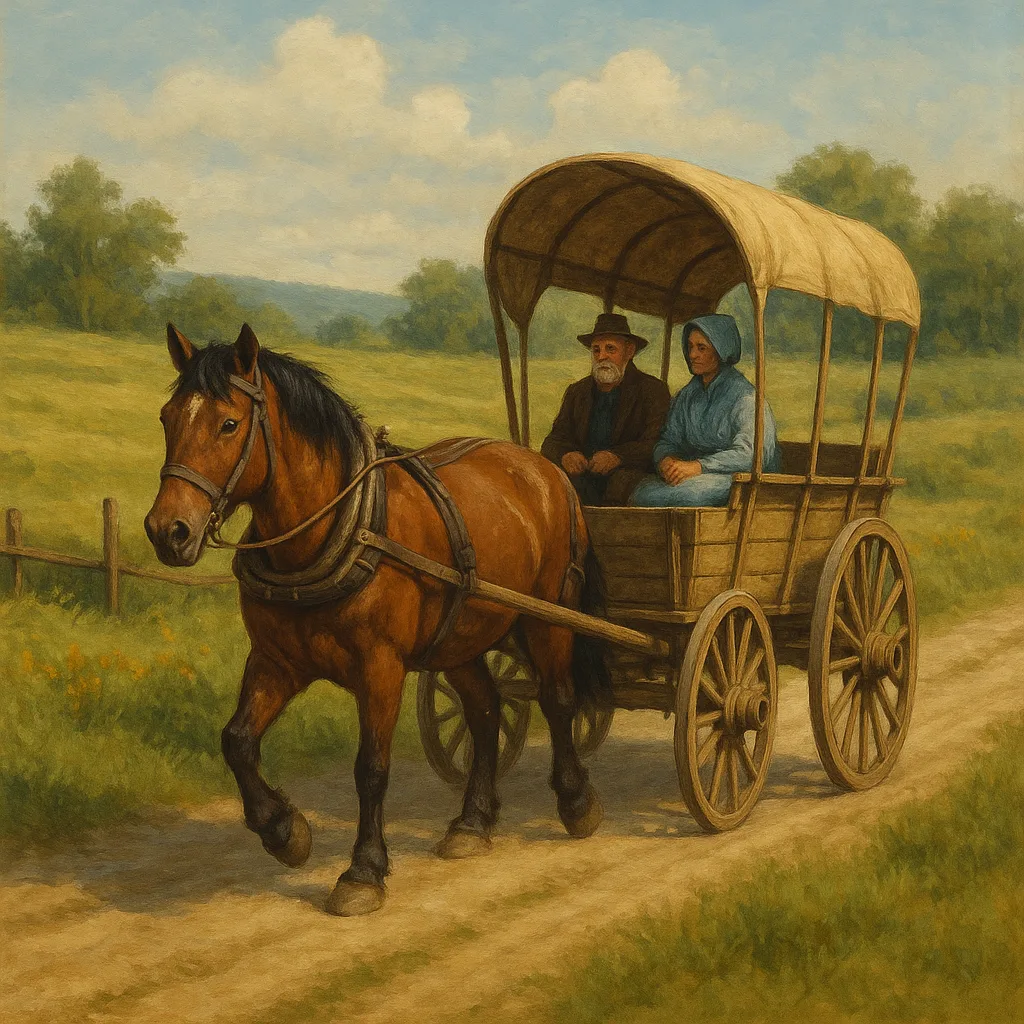 Through a Tranquil Rural Landscape