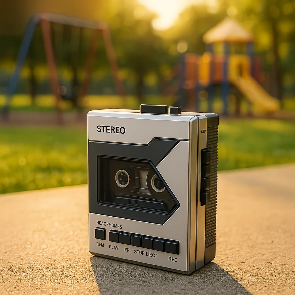 Within a Community Playground in a Park on a Sunny