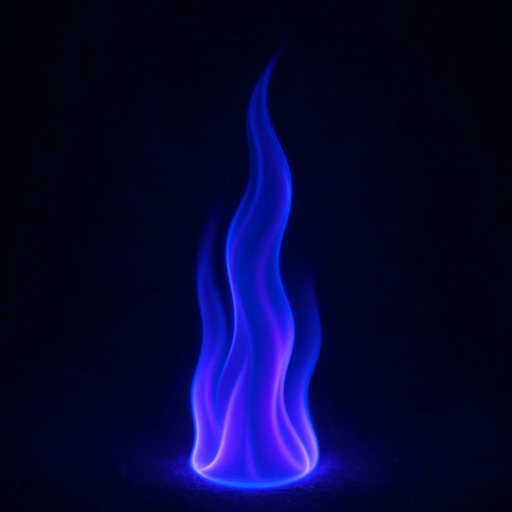 Depict a Luminous Flame Featuring Rich Tones