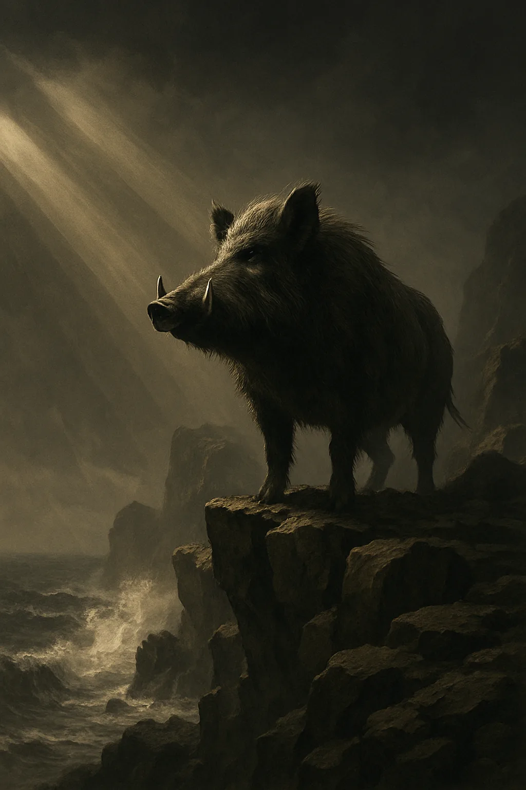 Lone Wild Boar