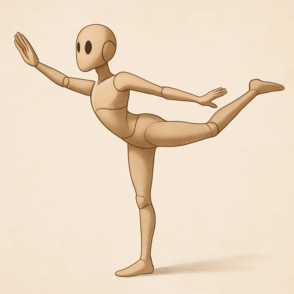 Standing Balanced on Your Left Foot
