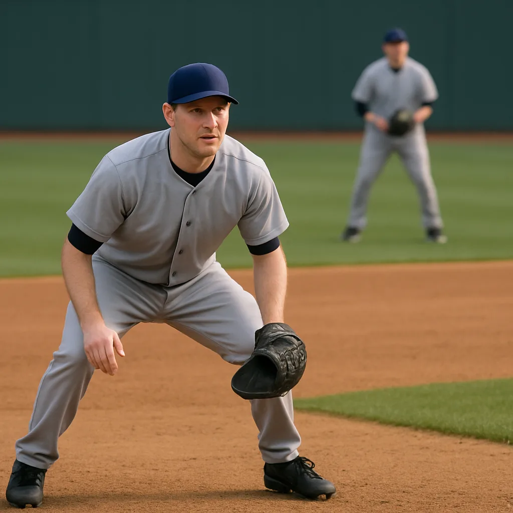 Baseball Player in a Gray Uniform