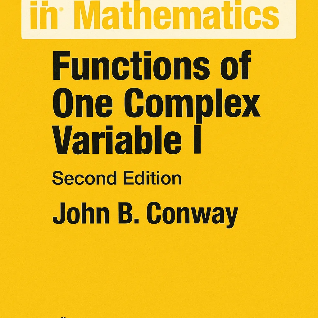 Yellow Book Cover Titled "Functions of One Complex Variable I"