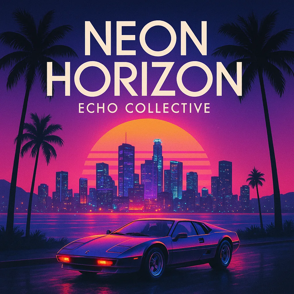 Striking and Contemporary Artwork for an Indie-electronic Album Called "Neon