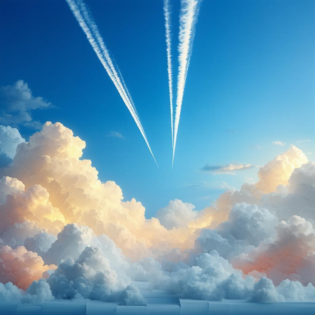 Paper Chemtrails Across a Handmade Sky