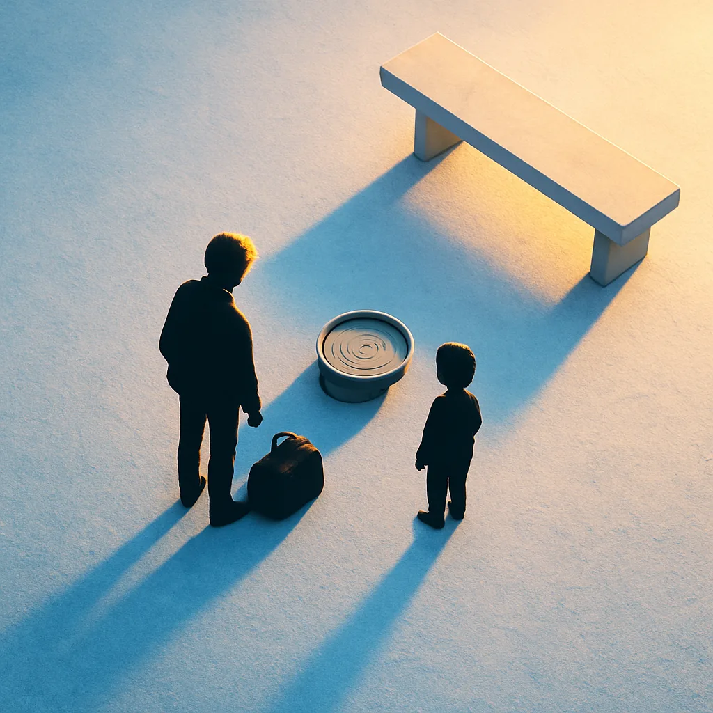 Two Diminutive Figures—one