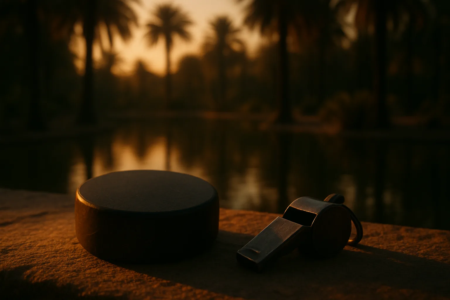 Within a Secluded Oasis of Palm Trees