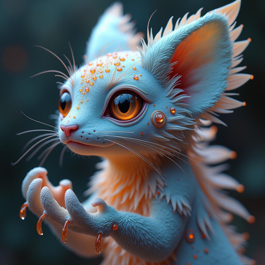 Tiny Magical Creature in Fibonacci Claymation