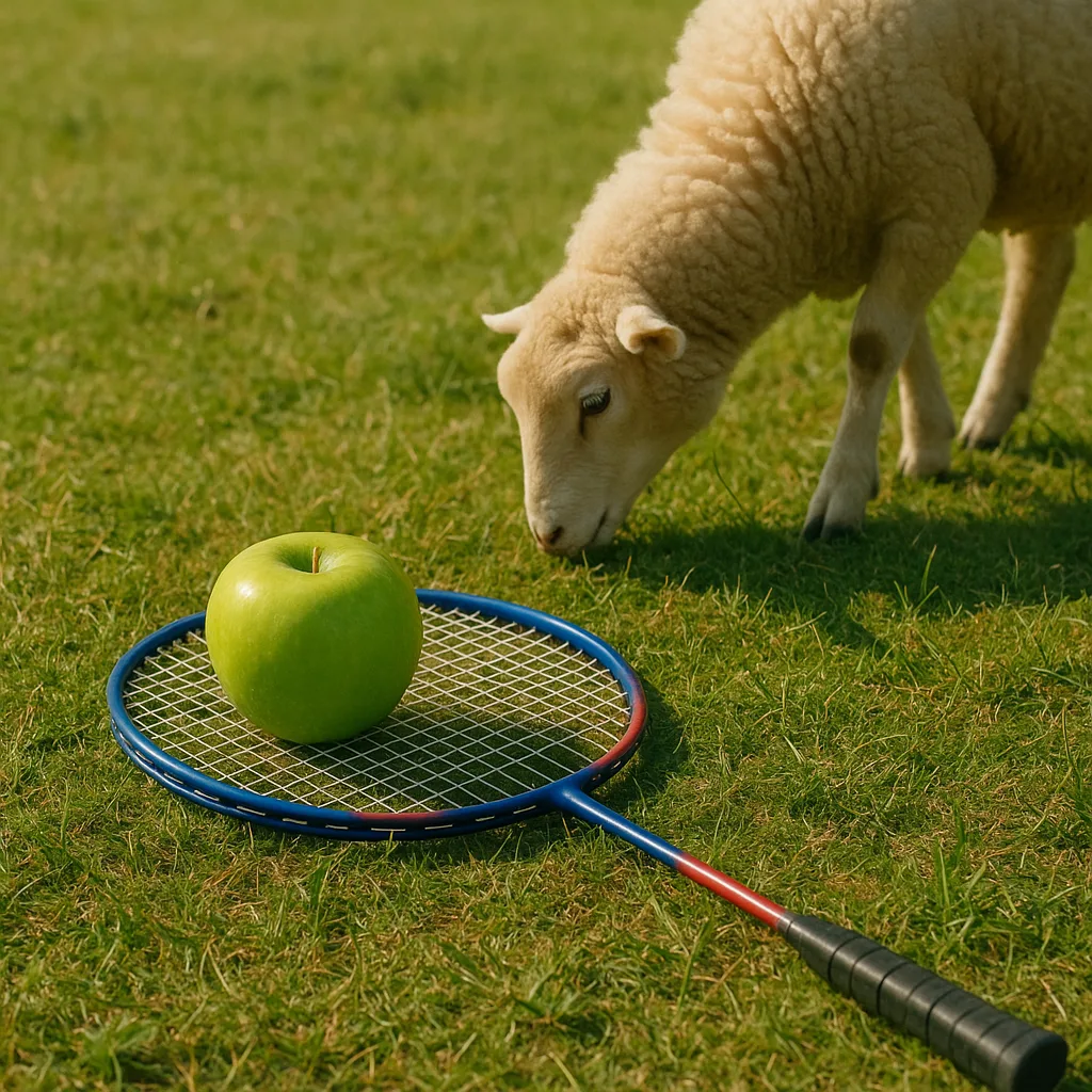 Depiction Showcasing a Green Apple