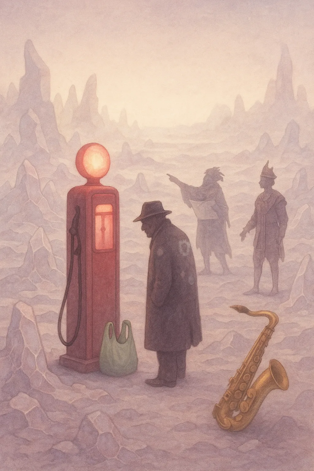 Across a Vast Otherworldly Planet Surface of Bizarre Crystalline Rock
