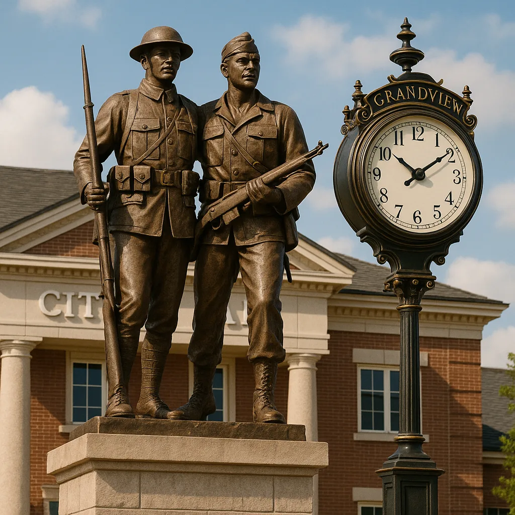 Statue of Two Soldiers Stands
