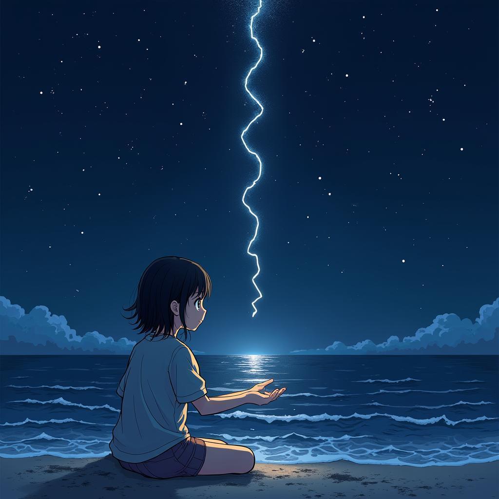 Starlight Landing in Her Outstretched Hands
