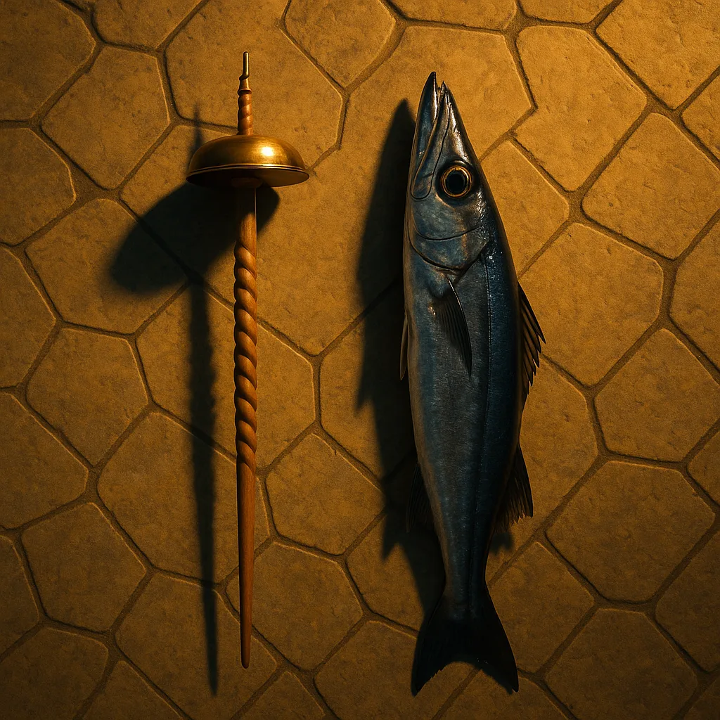 Spindle Featuring a Delicate Spiral Carving Shaft