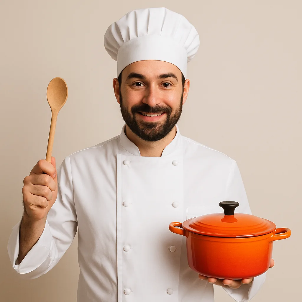 Chef Wearing a White Uniform