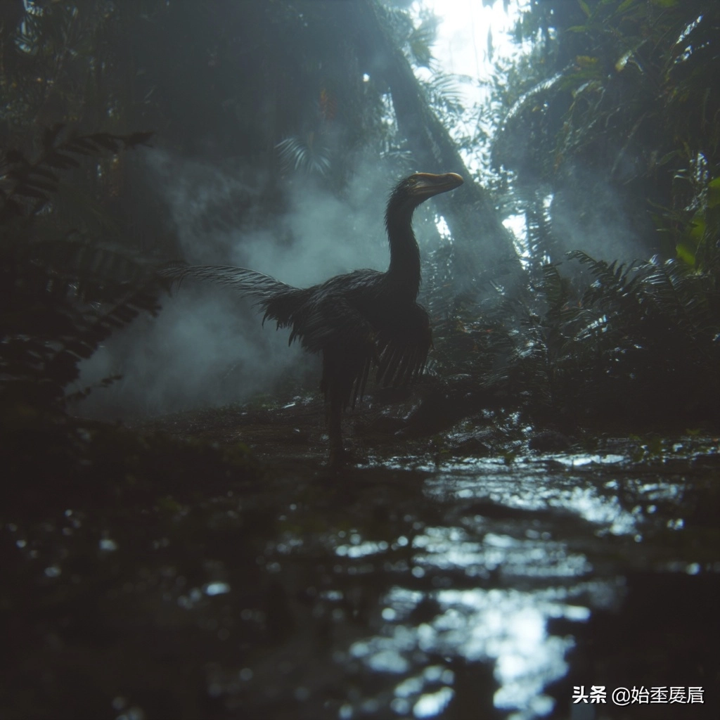Archaeopteryx in a Humid Jurassic Jungle